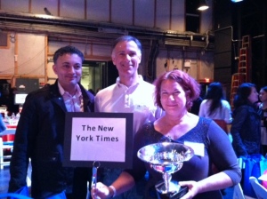 With the New York Times trivia team --- the year we won!
