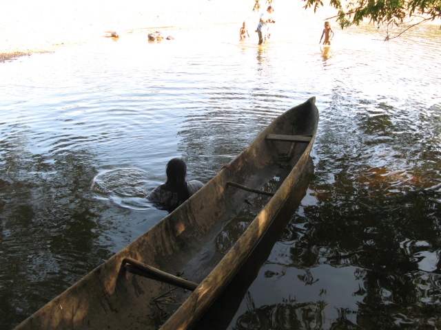 I loved traveling in a dugout canoe in Nicaragua