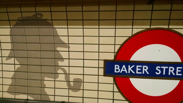 Spent my life on the Underground, using my Oyster card. Love this shadowy reference to Sherlock Holmes