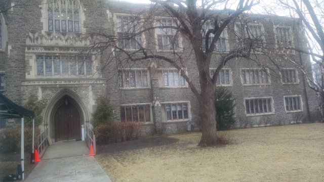 Victoria College, University of Toronto, where I met M in freshman English class